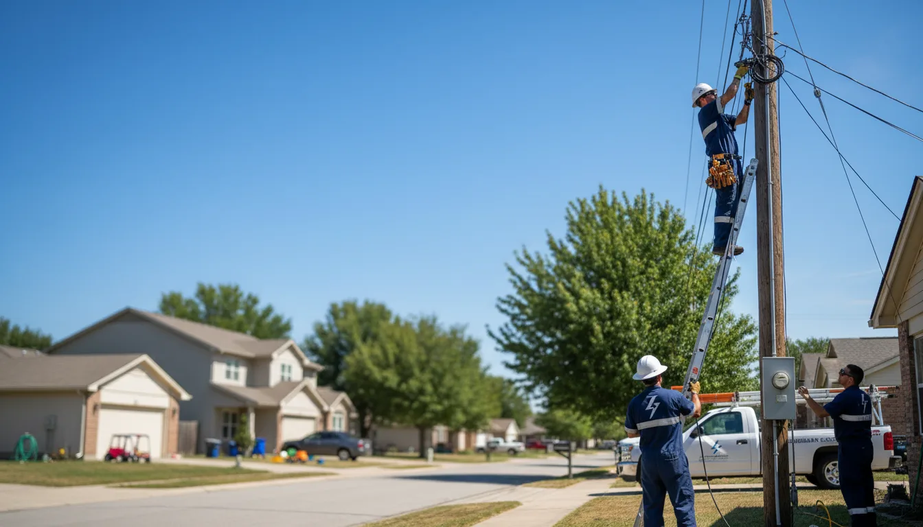 Residential electrician providing installation services in Dutton, VA